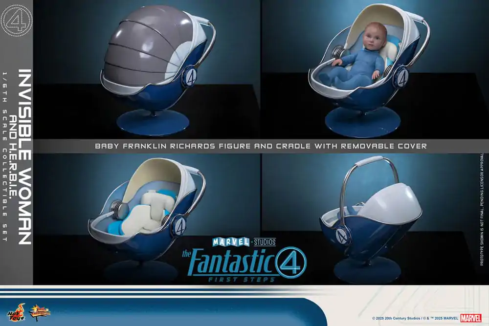 The Fantastic Four: First Steps Movie Masterpiece Action-Figuren 2er-Pack 1/6 Invisible Woman & H.E.R.B.I.E. 28 cm Produktfoto