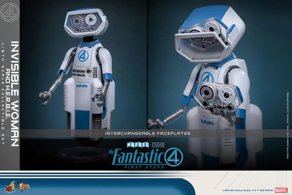 The Fantastic Four: First Steps Movie Masterpiece Action-Figuren 2er-Pack 1/6 Invisible Woman & H.E.R.B.I.E. 28 cm Produktfoto