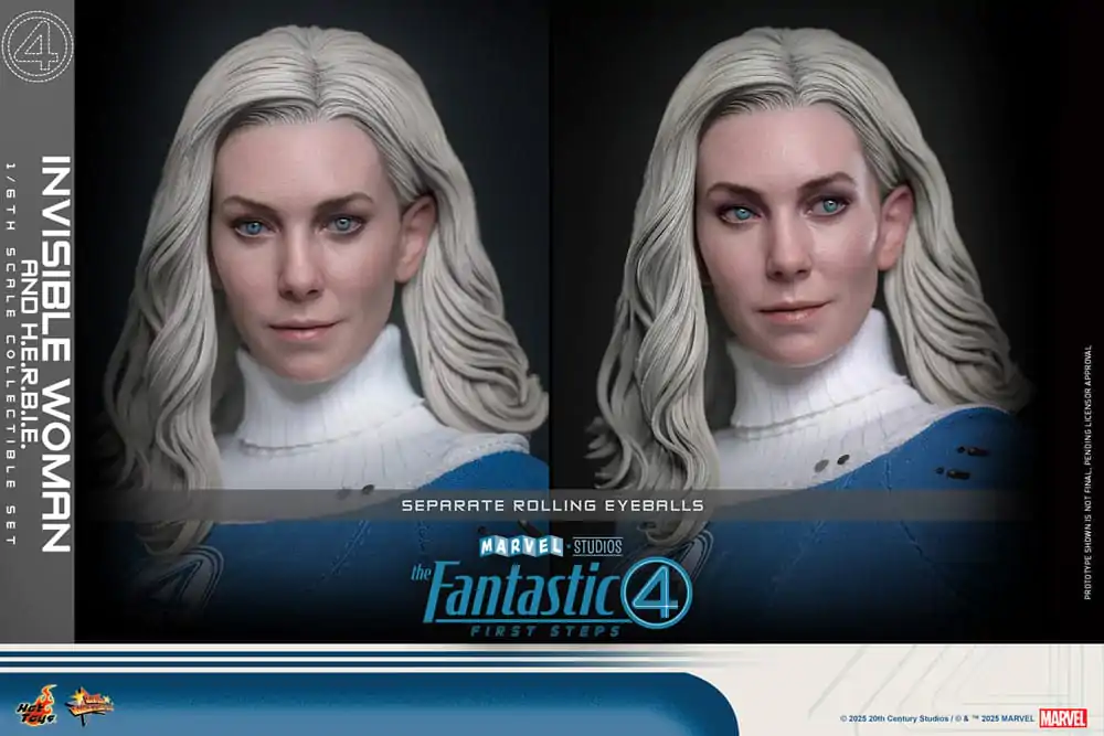 The Fantastic Four: First Steps Movie Masterpiece Action-Figuren 2er-Pack 1/6 Invisible Woman & H.E.R.B.I.E. 28 cm Produktfoto
