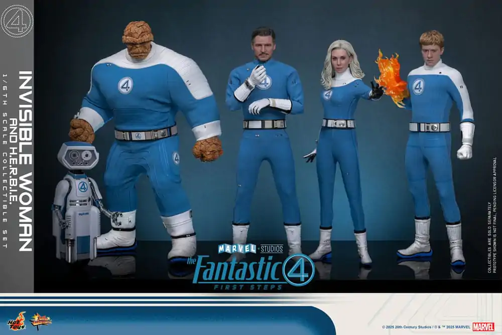 The Fantastic Four: First Steps Movie Masterpiece Action-Figuren 2er-Pack 1/6 Invisible Woman & H.E.R.B.I.E. 28 cm Produktfoto
