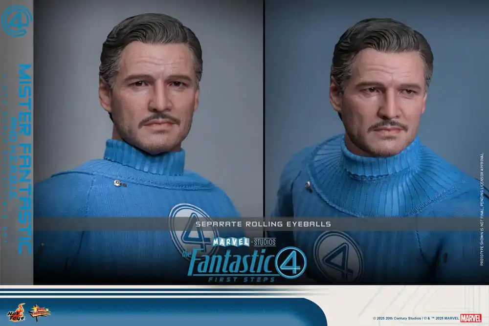 The Fantastic Four: First Steps Movie Masterpiece Action-Figuren 2er-Pack 1/6 Mister Fantastic & H.E.R.B.I.E. 30 cm Produktfoto