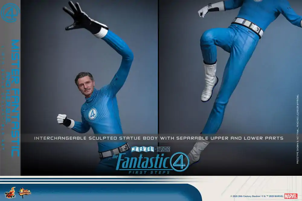 The Fantastic Four: First Steps Movie Masterpiece Action-Figuren 2er-Pack 1/6 Mister Fantastic & H.E.R.B.I.E. 30 cm Produktfoto