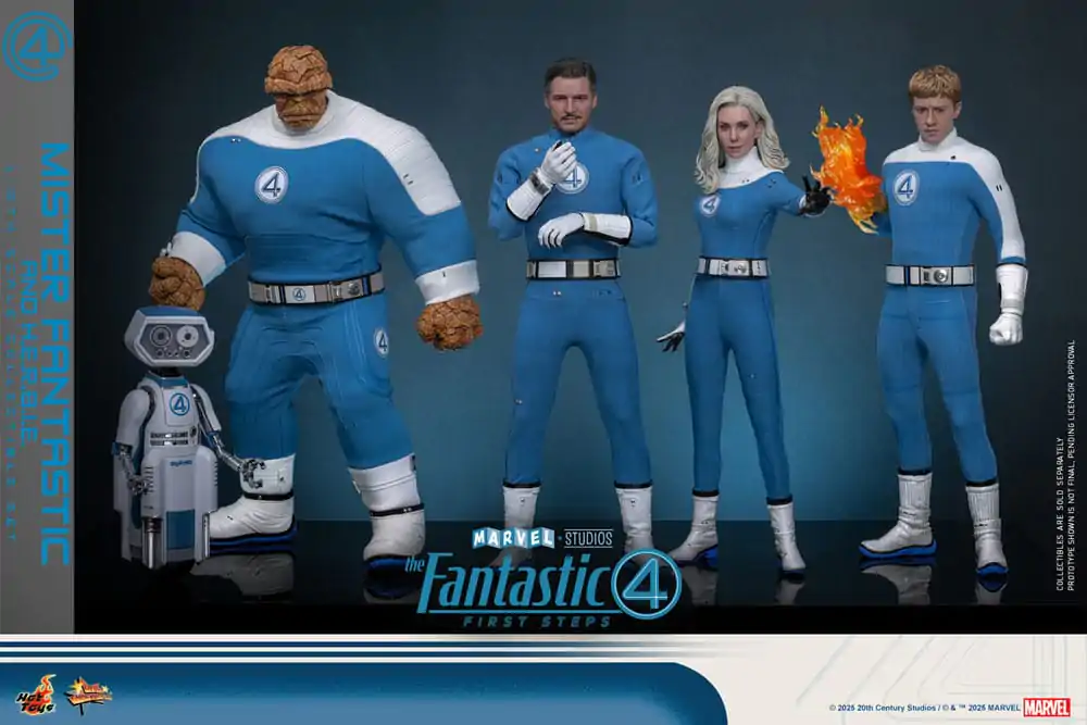 The Fantastic Four: First Steps Movie Masterpiece Action-Figuren 2er-Pack 1/6 Mister Fantastic & H.E.R.B.I.E. 30 cm Produktfoto
