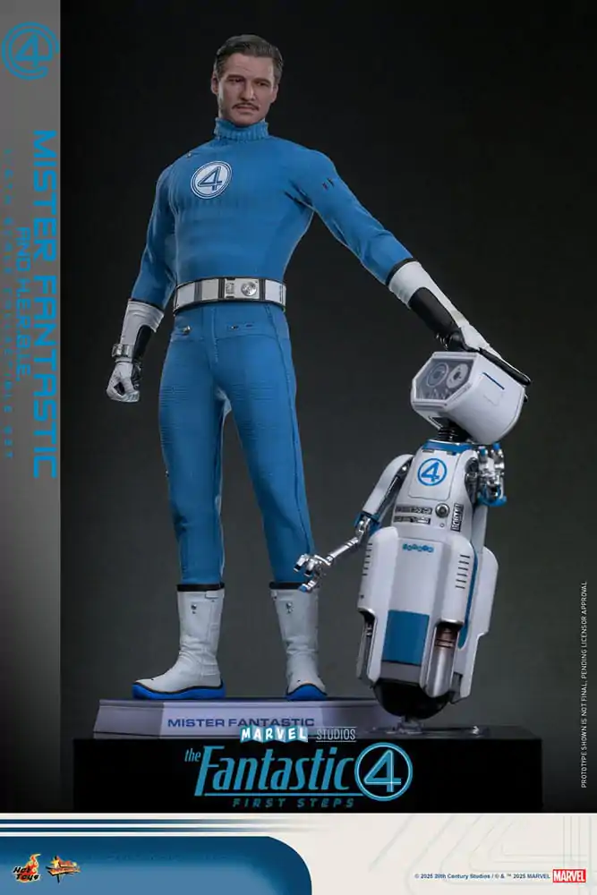 The Fantastic Four: First Steps Movie Masterpiece Action-Figuren 2er-Pack 1/6 Mister Fantastic & H.E.R.B.I.E. 30 cm Produktfoto