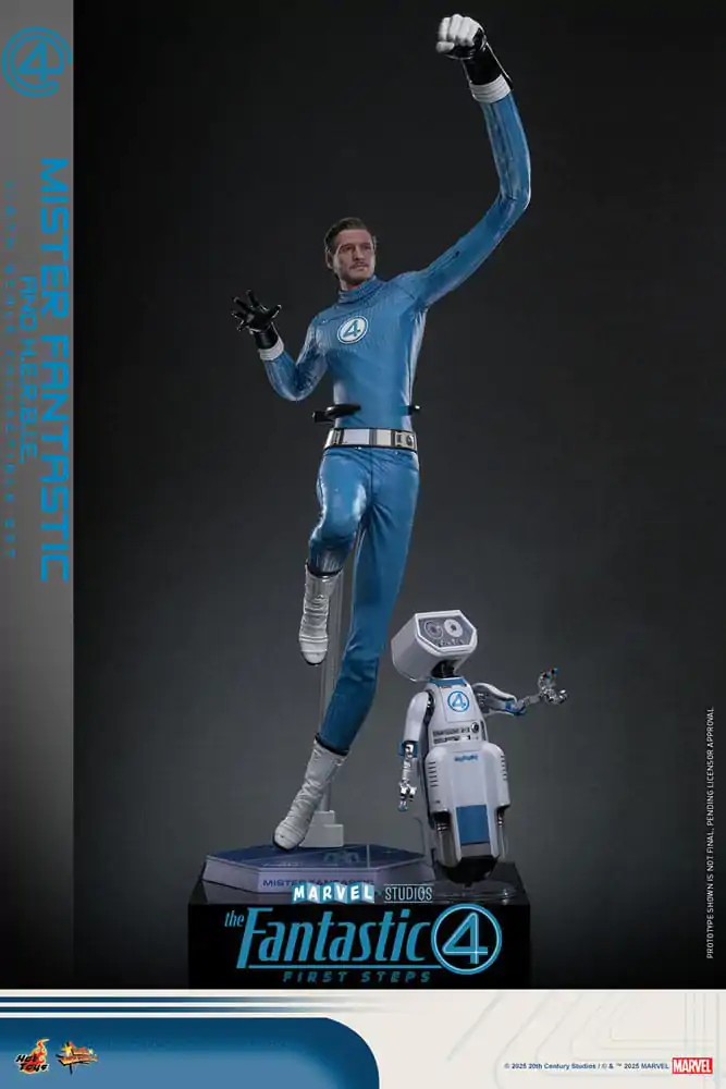 The Fantastic Four: First Steps Movie Masterpiece Action-Figuren 2er-Pack 1/6 Mister Fantastic & H.E.R.B.I.E. 30 cm Produktfoto