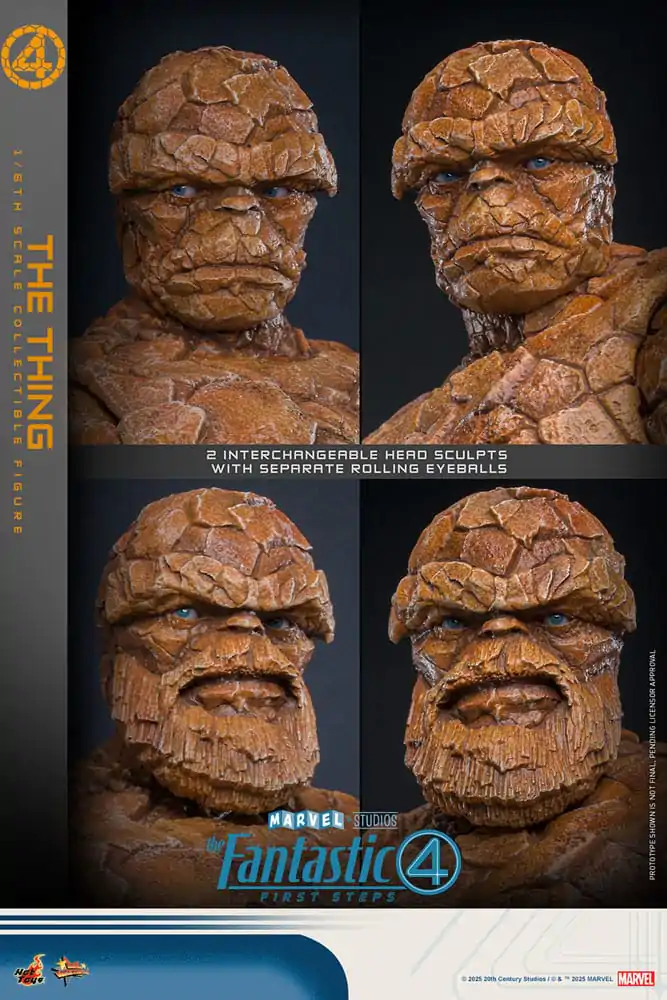 The Fantastic Four: First Steps Movie Masterpiece Action-Figur 1/6 The Thing 31 cm Produktfoto