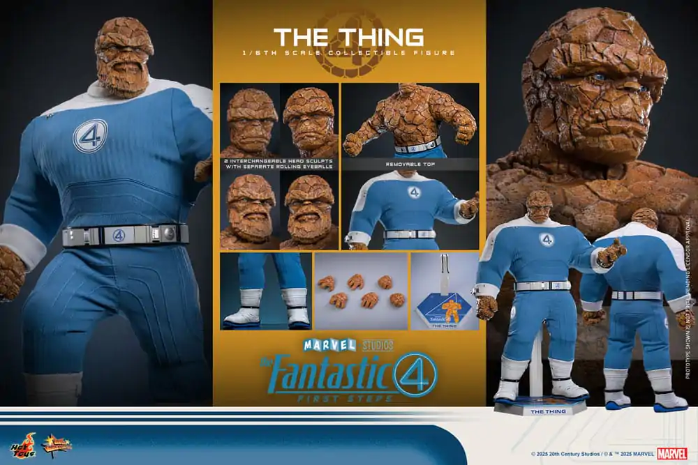 The Fantastic Four: First Steps Movie Masterpiece Action-Figur 1/6 The Thing 31 cm Produktfoto