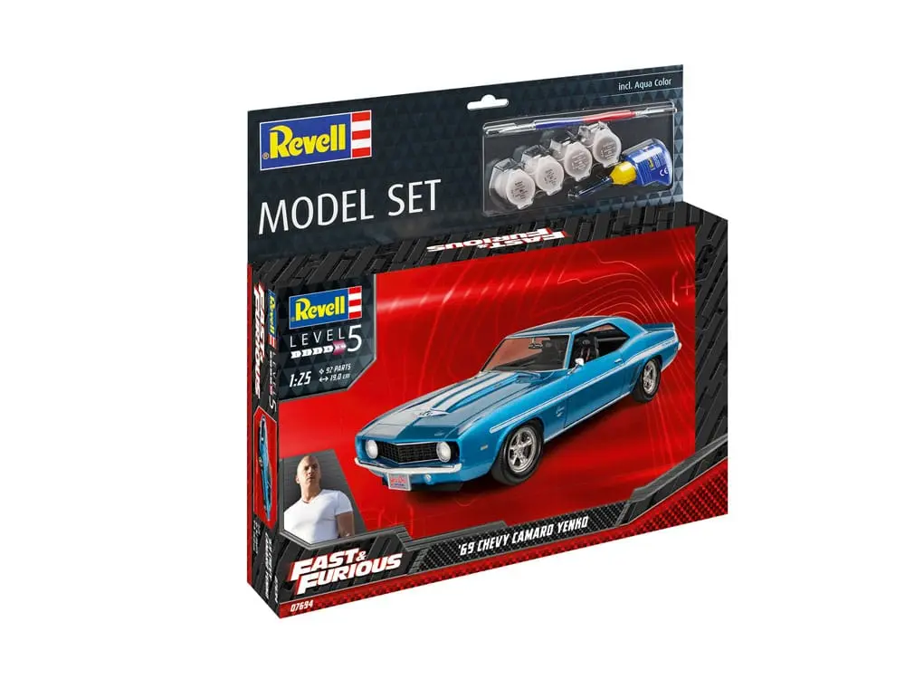 The Fast & Furious Modellbausatz mit Basiszubehör 1969 Chevy Camaro Yenko Produktfoto