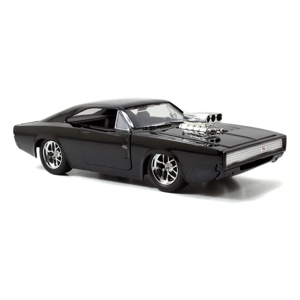 The Fast and Furious Diecast Modell Hollywood Rides 1/24 1970 Dodge Charger mit Dom Toretto Figur Produktfoto