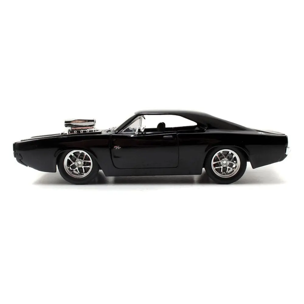 The Fast and Furious Diecast Modell Hollywood Rides 1/24 1970 Dodge Charger mit Dom Toretto Figur Produktfoto
