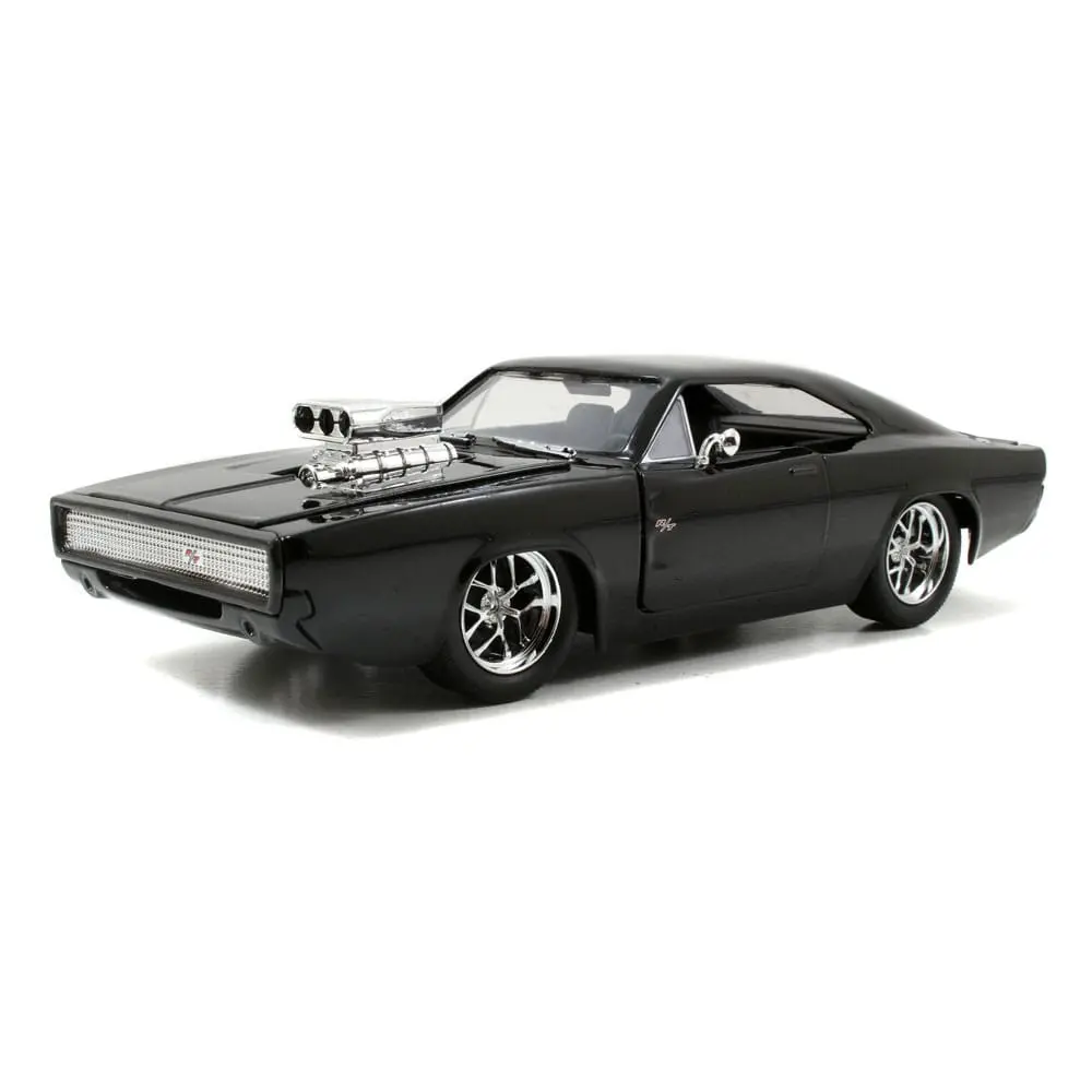 The Fast and Furious Diecast Modell Hollywood Rides 1/24 1970 Dodge Charger mit Dom Toretto Figur Produktfoto