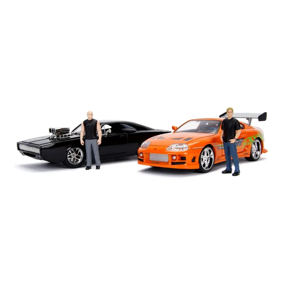 The Fast and Furious Diecast Modell Hollywood Rides 1/24 1970 Dodge Charger mit Dom Toretto Figur Produktfoto