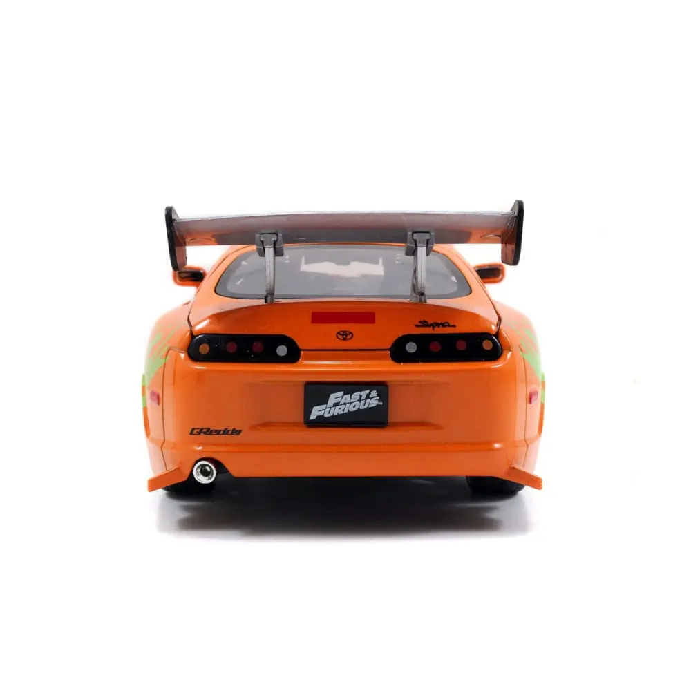 The Fast and Furious Diecast Model Hollywood Rides 1/24 1995 Toyota Supra with Brian O'Connor Figur Produktfoto