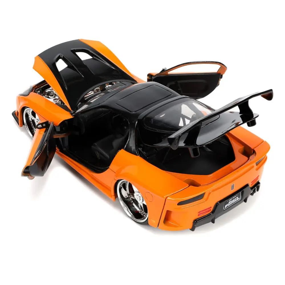 The Fast and Furious Diecast Model Hollywood Rides 1/24 1997 Mazda RX7 with Han Figur Produktfoto