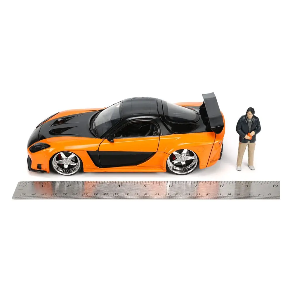 The Fast and Furious Diecast Model Hollywood Rides 1/24 1997 Mazda RX7 with Han Figur Produktfoto
