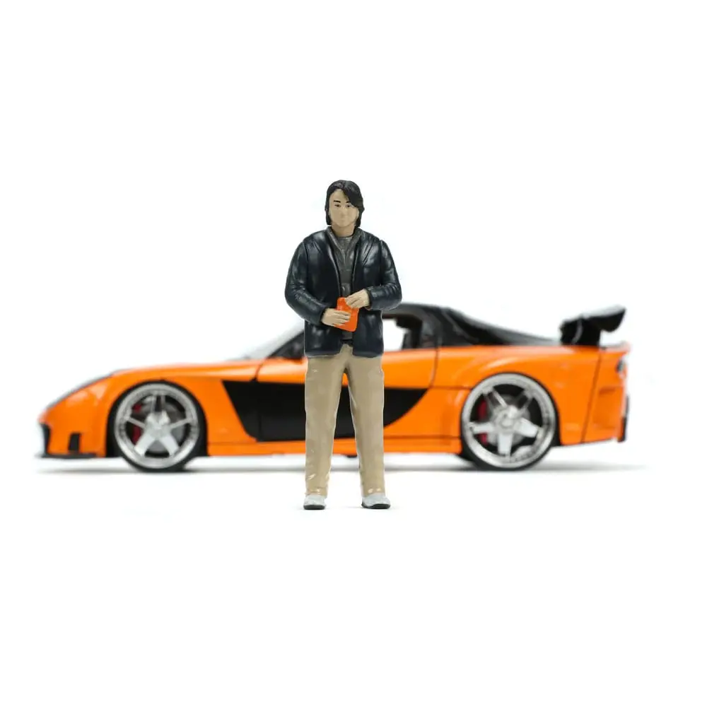 The Fast and Furious Diecast Model Hollywood Rides 1/24 1997 Mazda RX7 with Han Figur Produktfoto