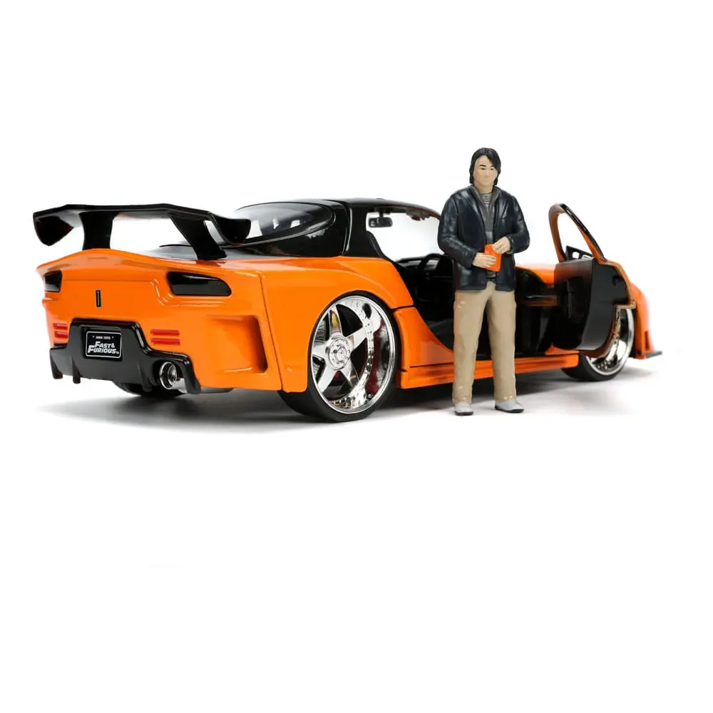 The Fast and Furious Diecast Model Hollywood Rides 1/24 1997 Mazda RX7 with Han Figur Produktfoto