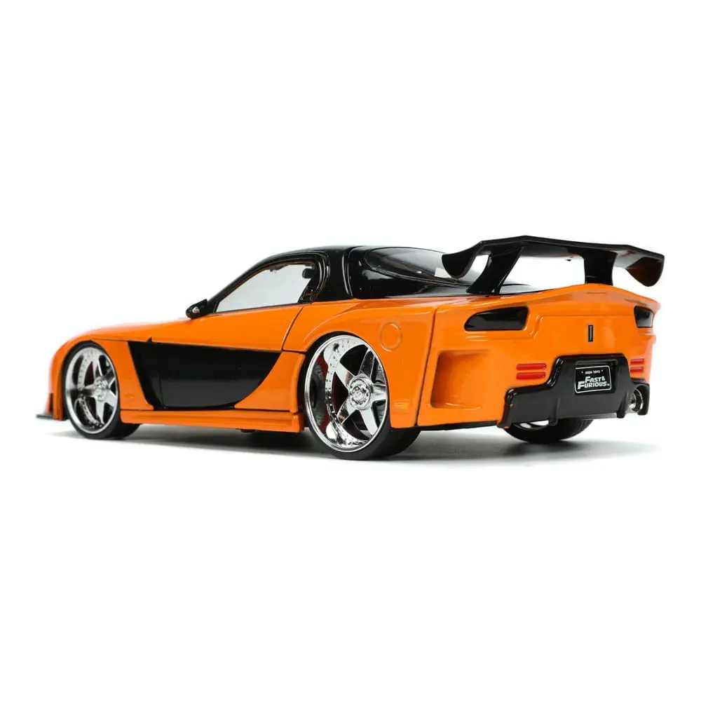 The Fast and Furious Diecast Model Hollywood Rides 1/24 1997 Mazda RX7 with Han Figur Produktfoto