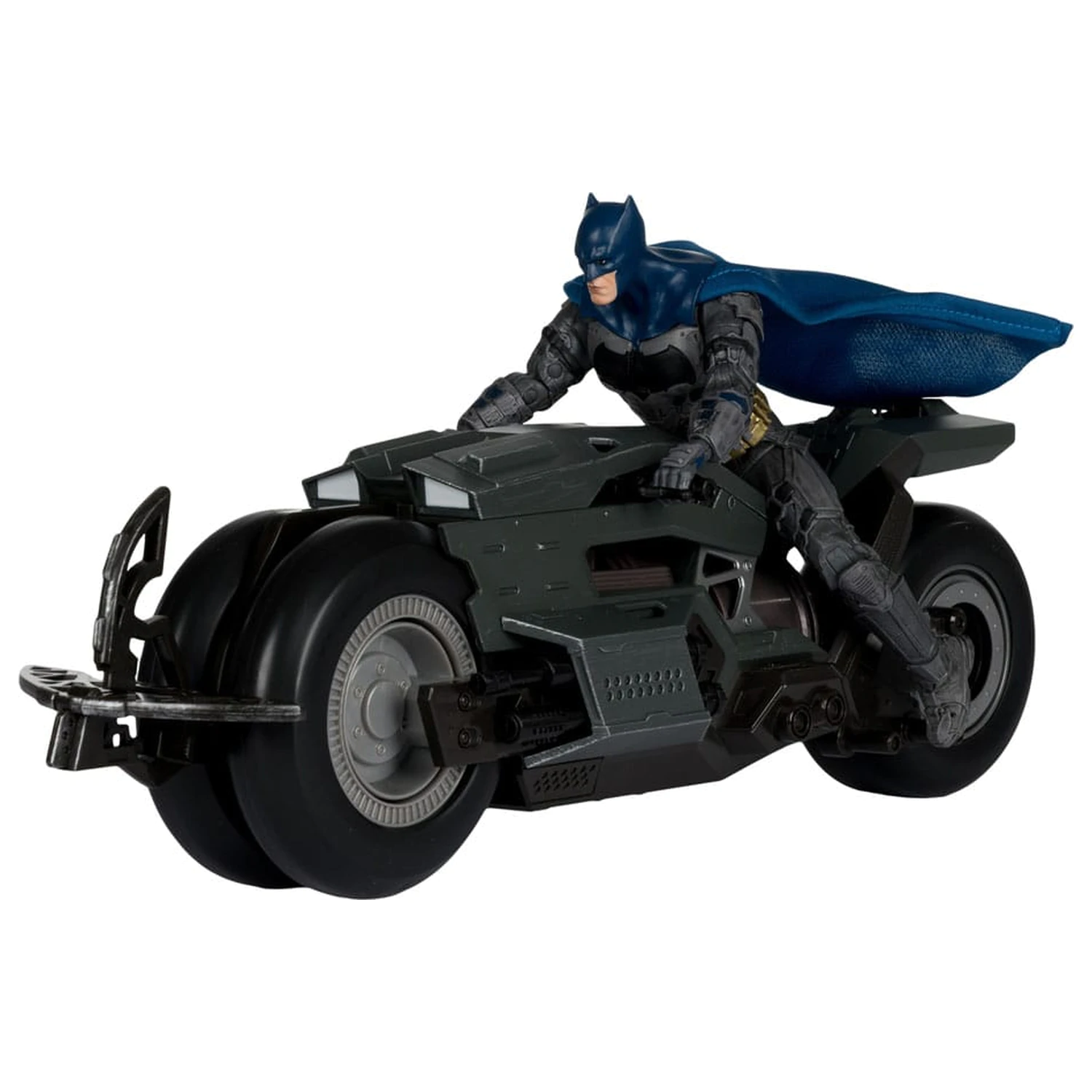 The Flash DC Multiverse Fahrzeug Batcycle mit Batman Produktfoto