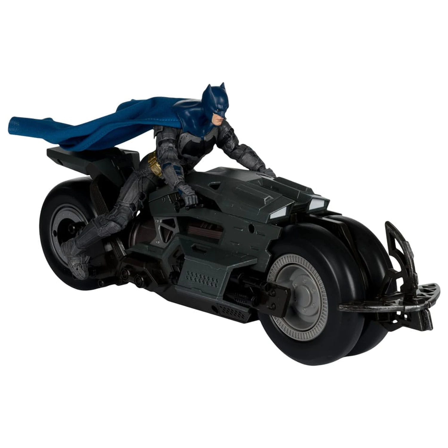 The Flash DC Multiverse Fahrzeug Batcycle mit Batman Produktfoto