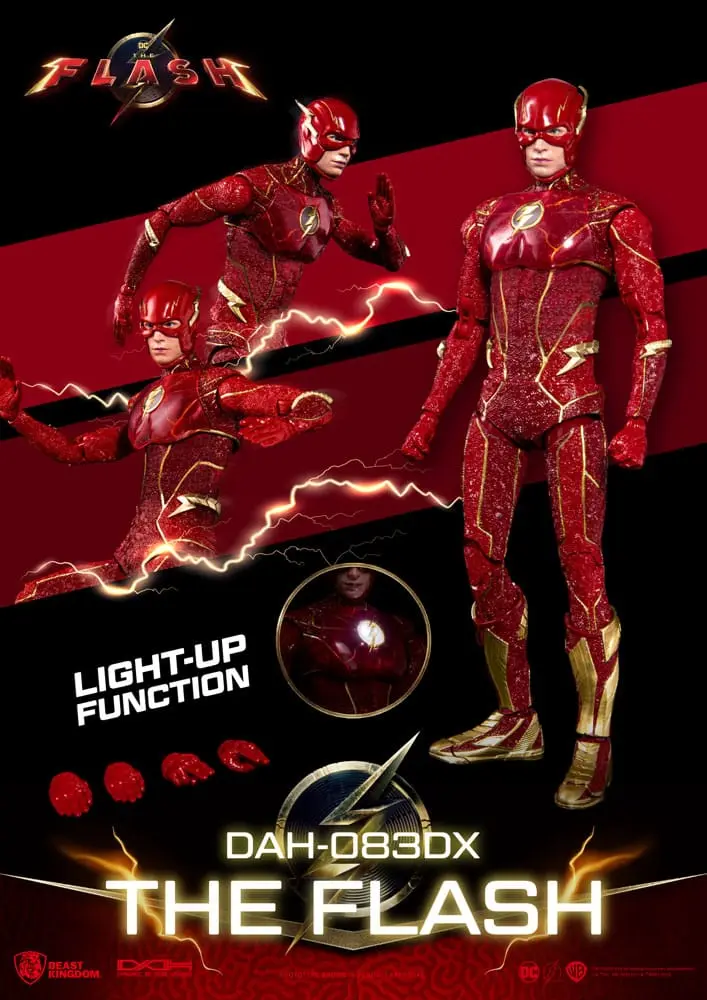 The Flash Dynamic 8ction Heroes Actionfigur 1/9 The Flash Deluxe Version 24 cm Produktfoto