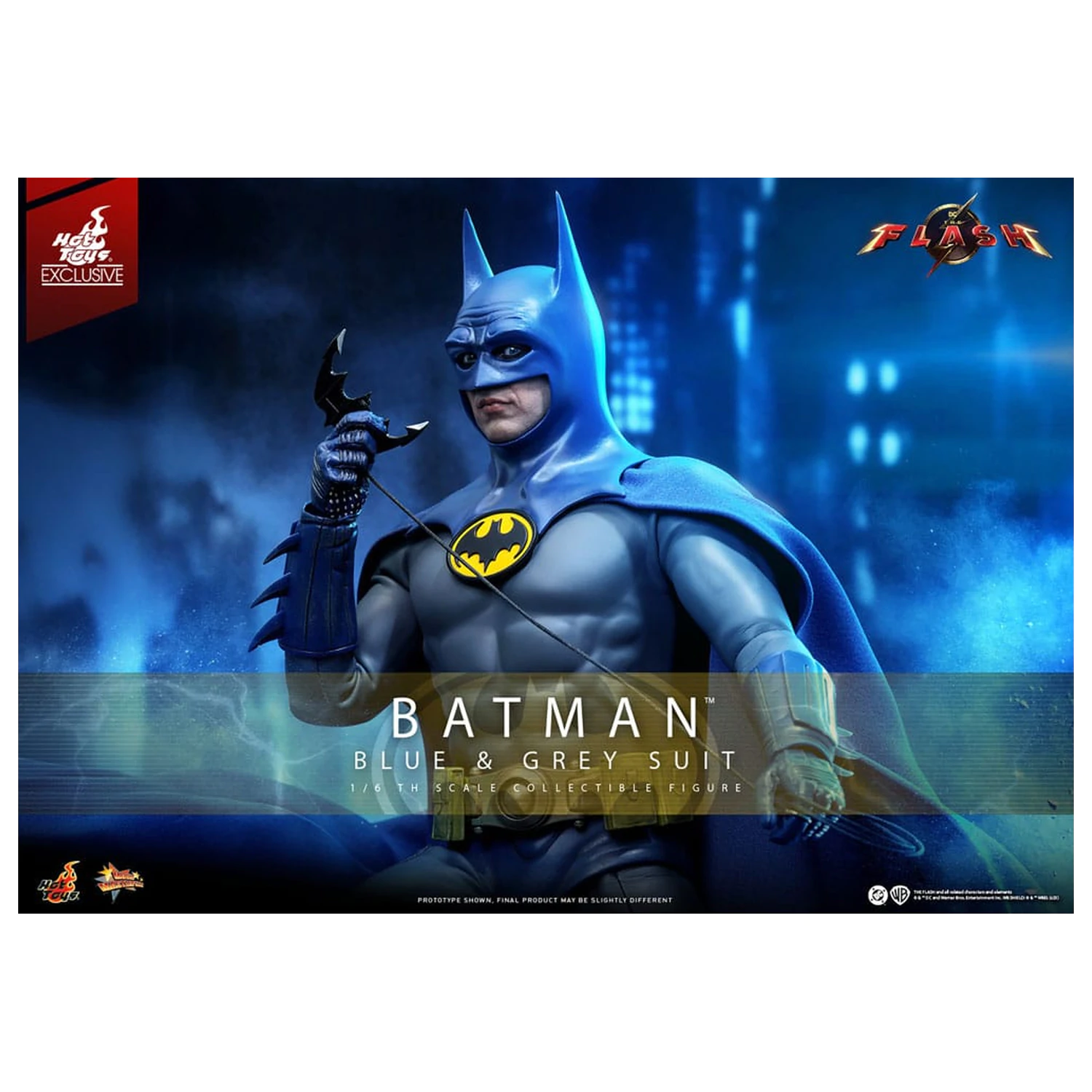 The Flash Movie Masterpiece Actionfigur 1/6 Batman (Blue & Grey Suit) Limited Edition 30 cm Produktfoto