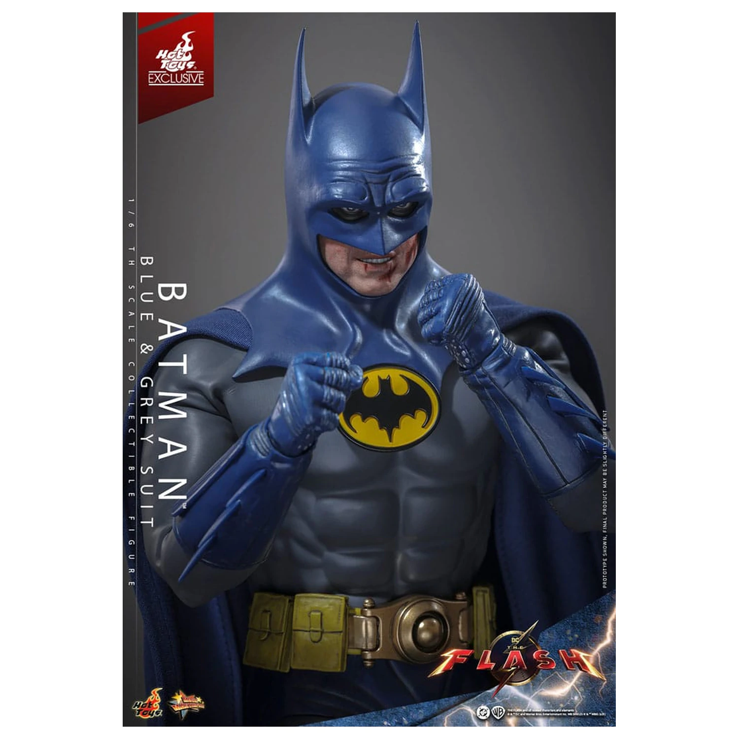 The Flash Movie Masterpiece Actionfigur 1/6 Batman (Blue & Grey Suit) Limited Edition 30 cm Produktfoto