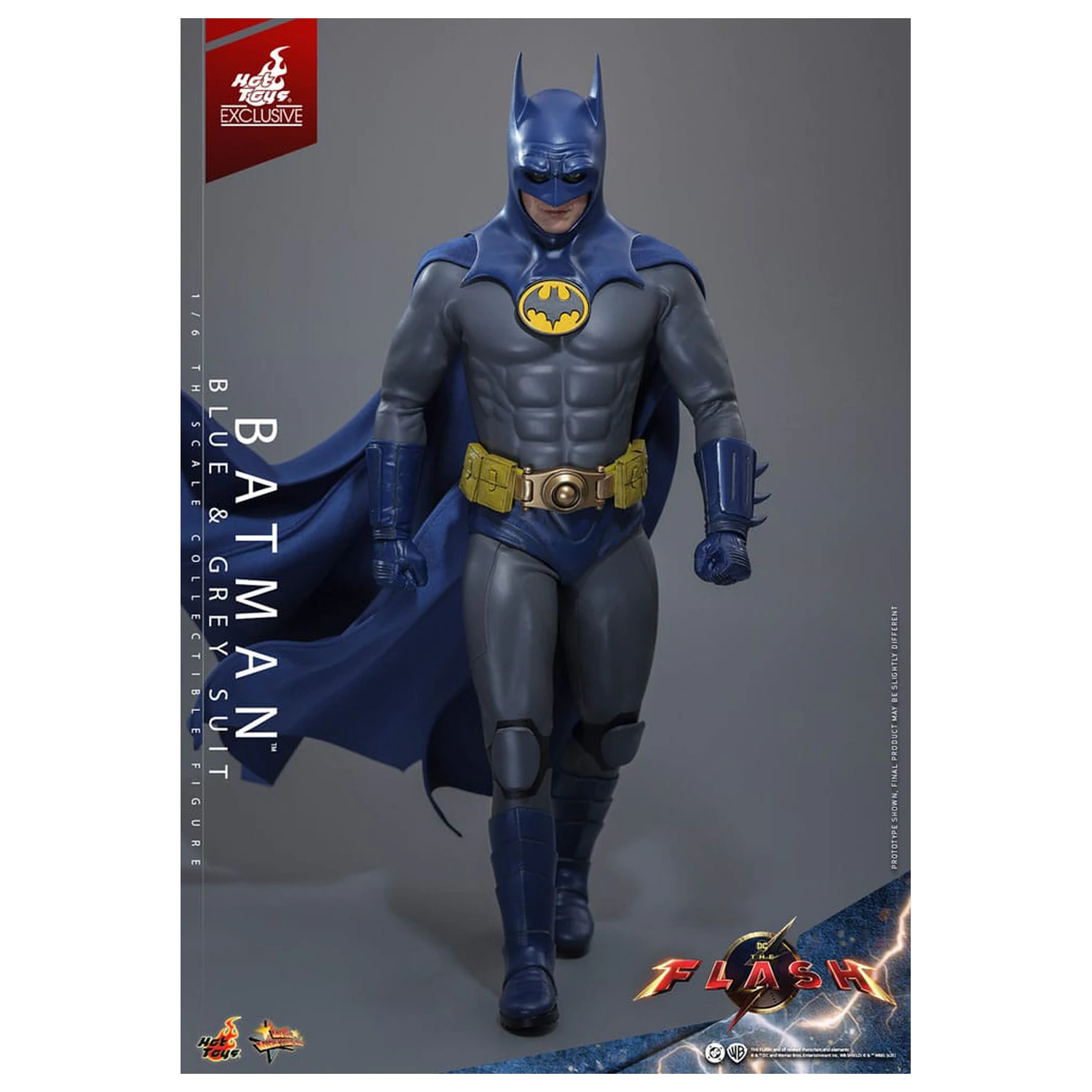 The Flash Movie Masterpiece Actionfigur 1/6 Batman (Blue & Grey Suit) Limited Edition 30 cm Produktfoto