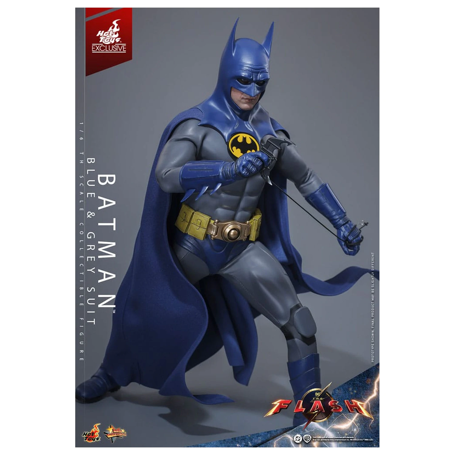 The Flash Movie Masterpiece Actionfigur 1/6 Batman (Blue & Grey Suit) Limited Edition 30 cm Produktfoto