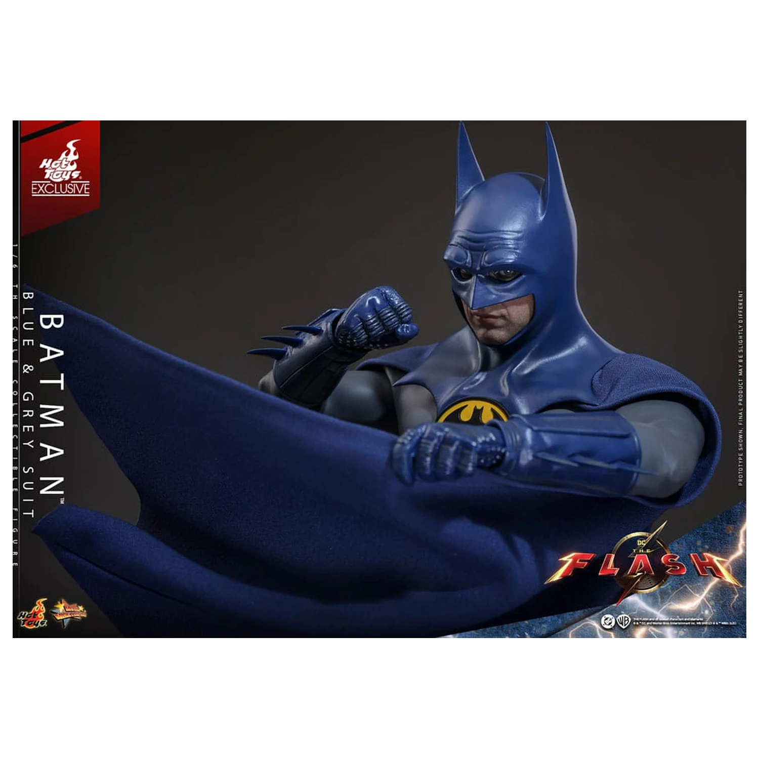 The Flash Movie Masterpiece Actionfigur 1/6 Batman (Blue & Grey Suit) Limited Edition 30 cm Produktfoto