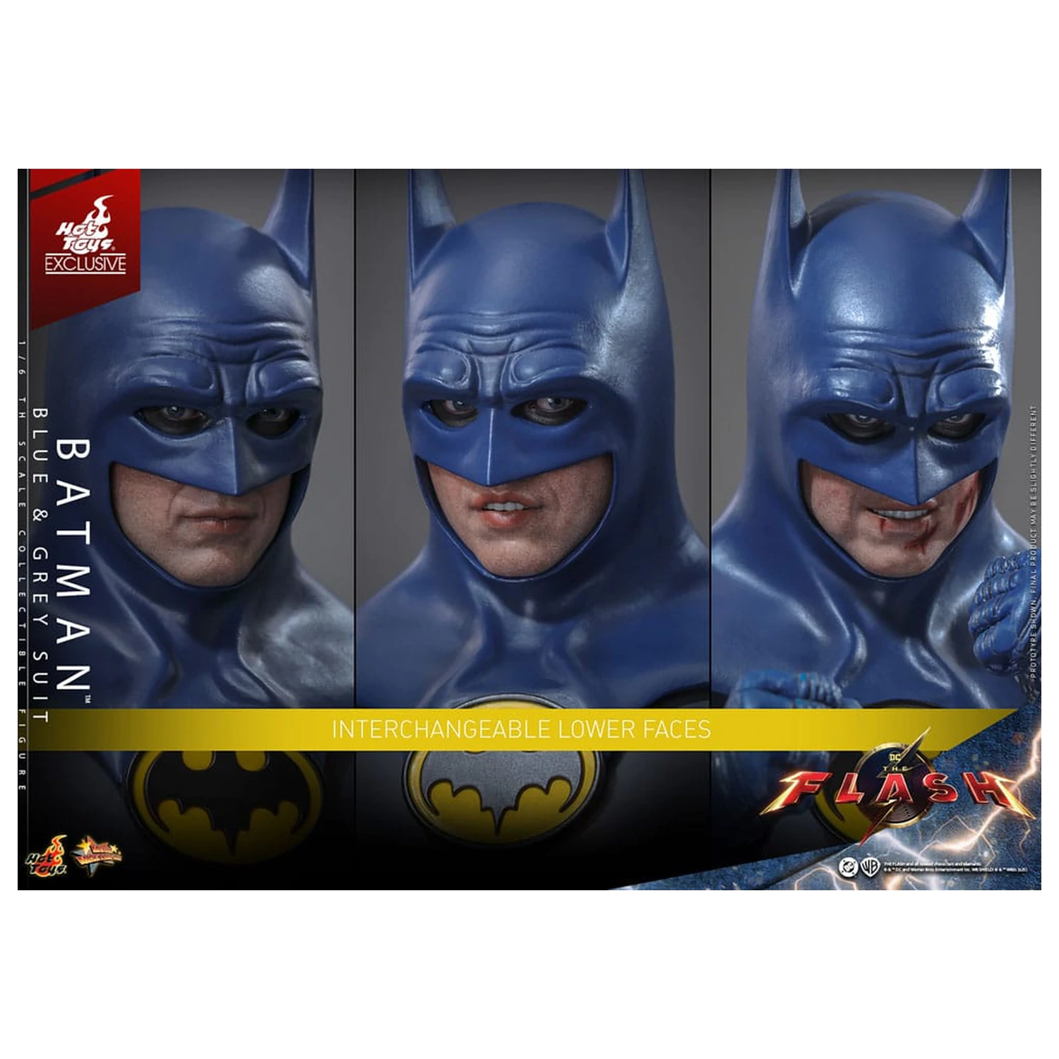 The Flash Movie Masterpiece Actionfigur 1/6 Batman (Blue & Grey Suit) Limited Edition 30 cm Produktfoto