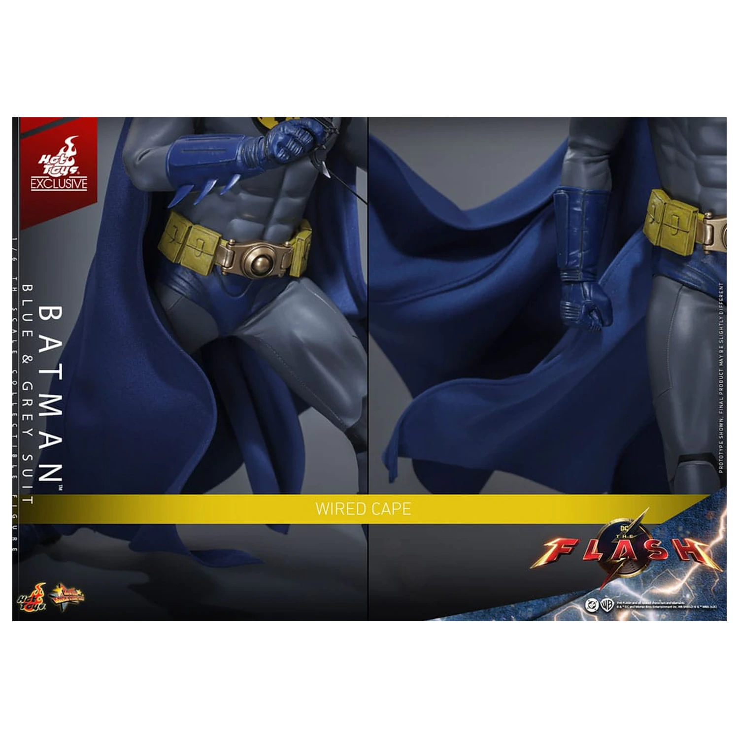 The Flash Movie Masterpiece Actionfigur 1/6 Batman (Blue & Grey Suit) Limited Edition 30 cm Produktfoto
