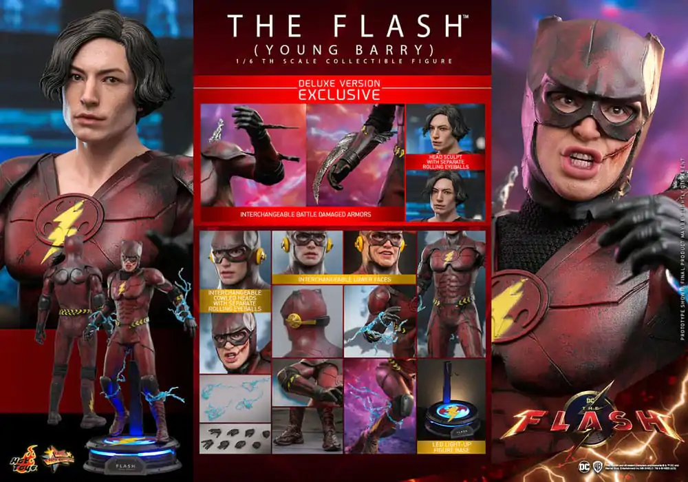 The Flash Movie Masterpiece Actionfigur 1/6 The Flash (Young Barry) (Deluxe Version) 30 cm Produktfoto
