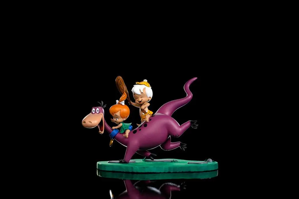 Familie Feuerstein Art Scale Statue 1/10 Dino, Pebbles and Bamm-Bamm 13 cm Produktfoto