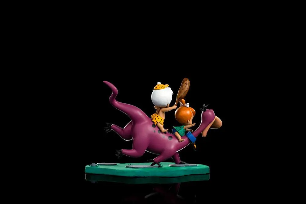 Familie Feuerstein Art Scale Statue 1/10 Dino, Pebbles and Bamm-Bamm 13 cm Produktfoto