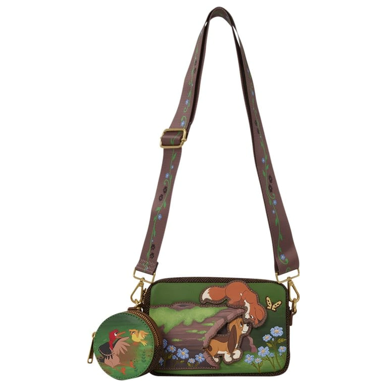 The Fox and the Hound by Loungefly Canvas Tragetasche Tod & Vixey Produktfoto