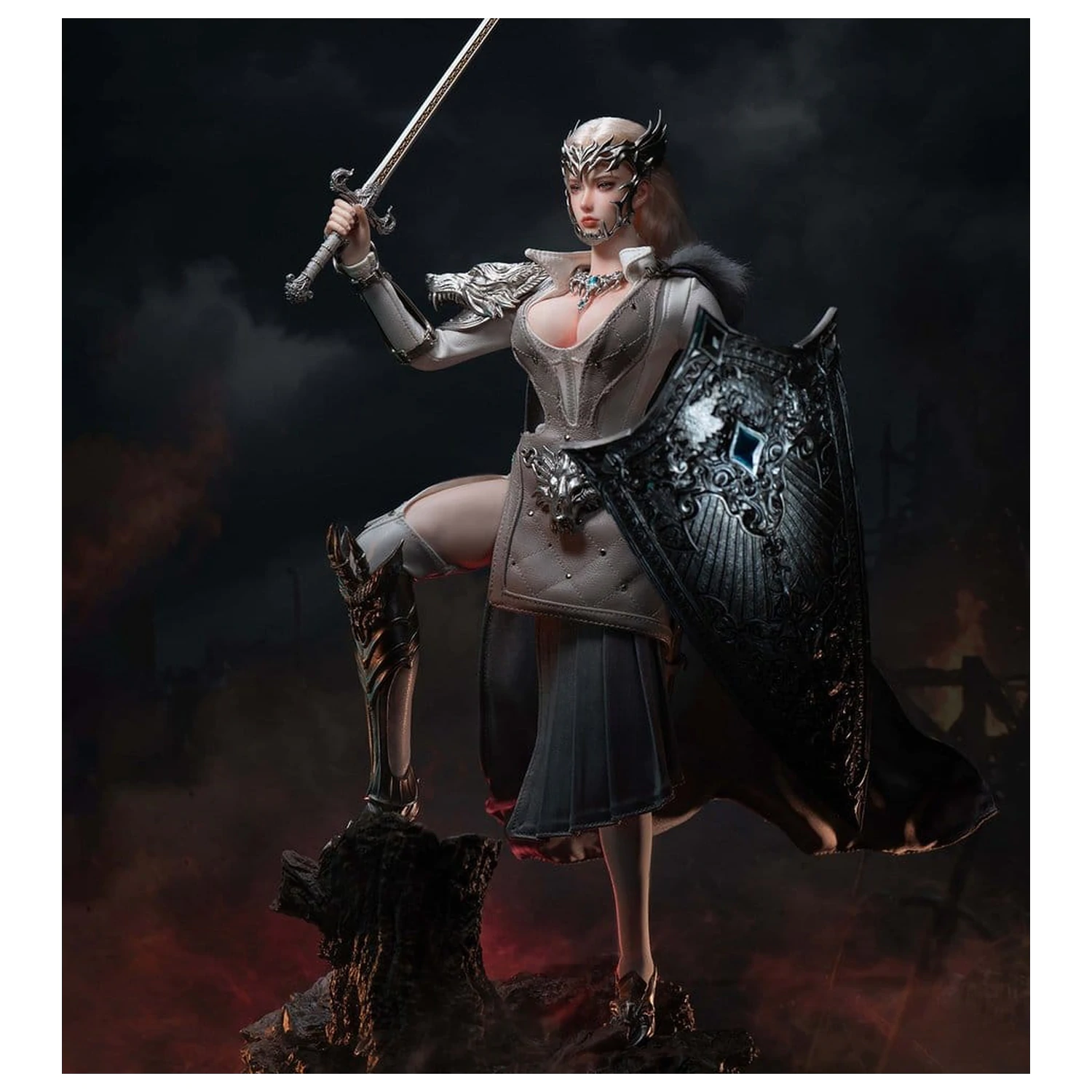 The Girl Under Wolf's Ward Action Figur 1/6 Alina (Silver) 30 cm Produktfoto