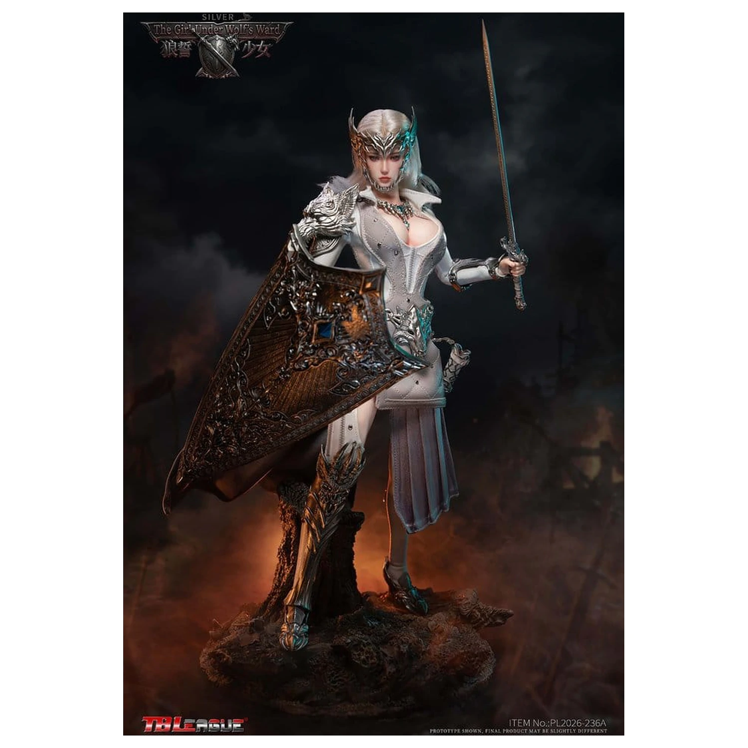 The Girl Under Wolf's Ward Action Figur 1/6 Alina (Silver) 30 cm Produktfoto