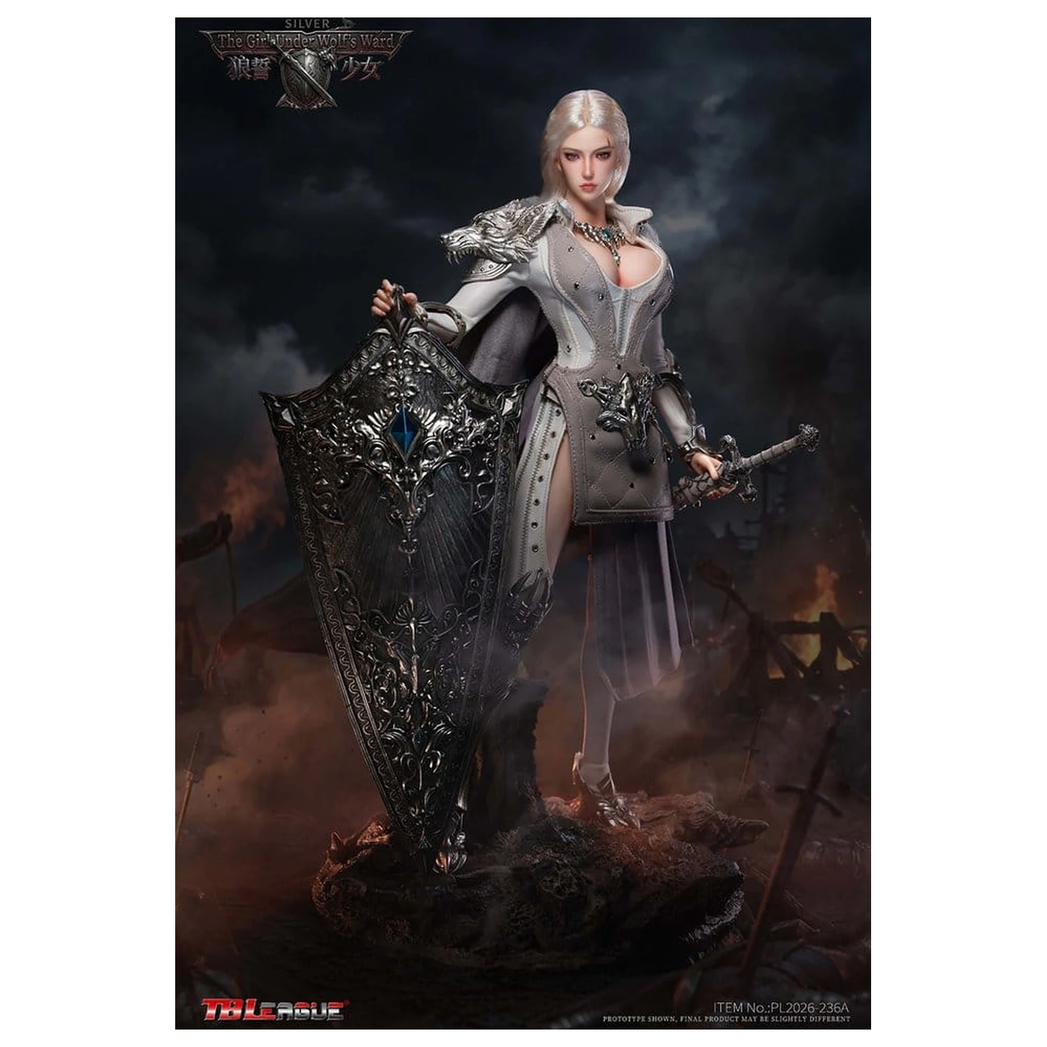 The Girl Under Wolf's Ward Action Figur 1/6 Alina (Silver) 30 cm Produktfoto