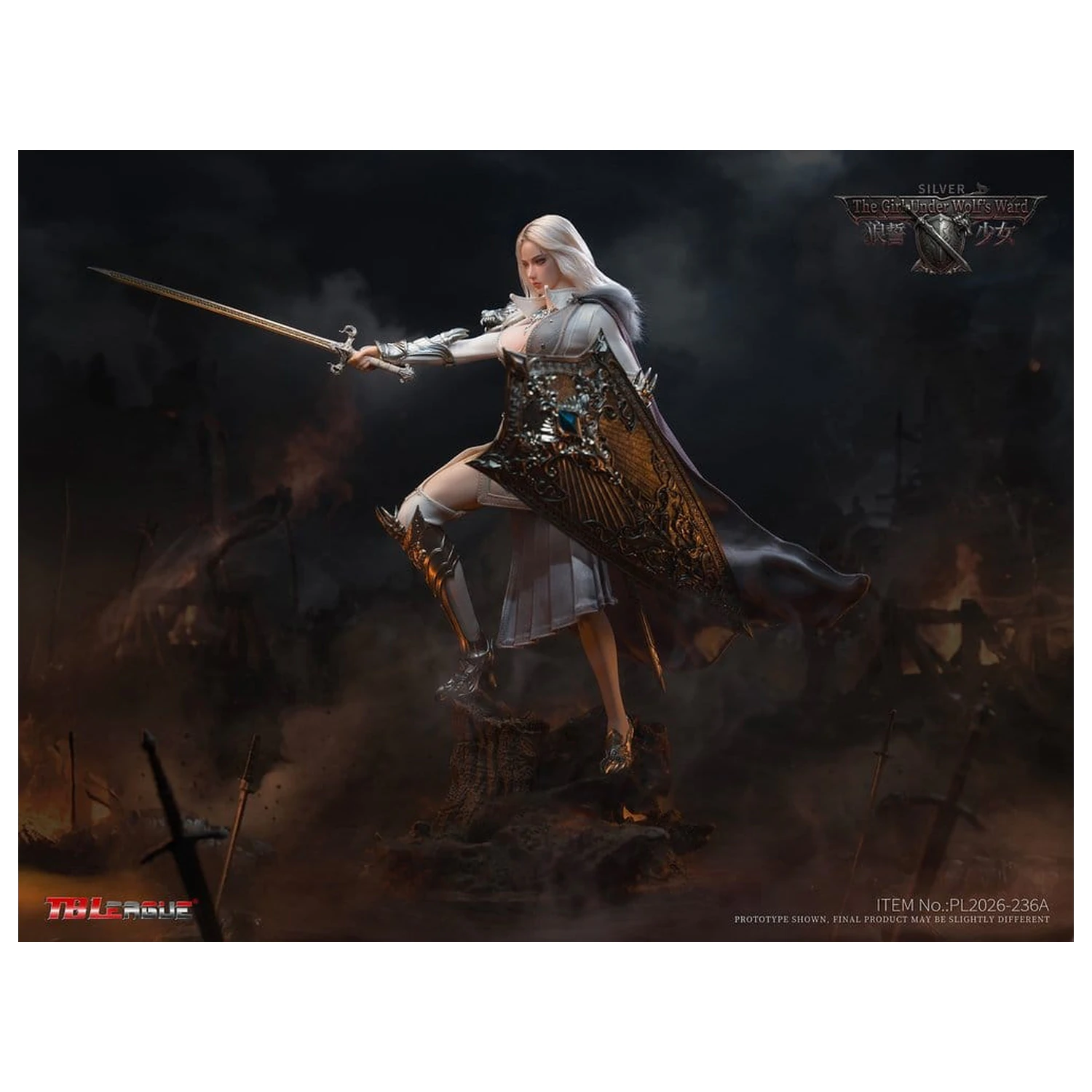 The Girl Under Wolf's Ward Action Figur 1/6 Alina (Silver) 30 cm Produktfoto