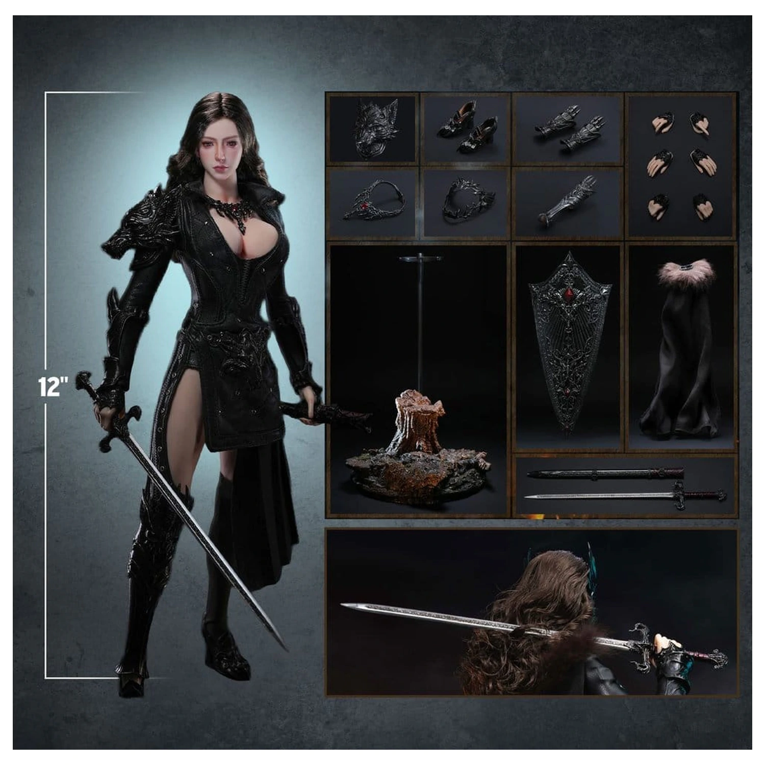 The Girl Under Wolf's Ward Actionfigur 1/6 Eleanor (Black) 30 cm Produktfoto
