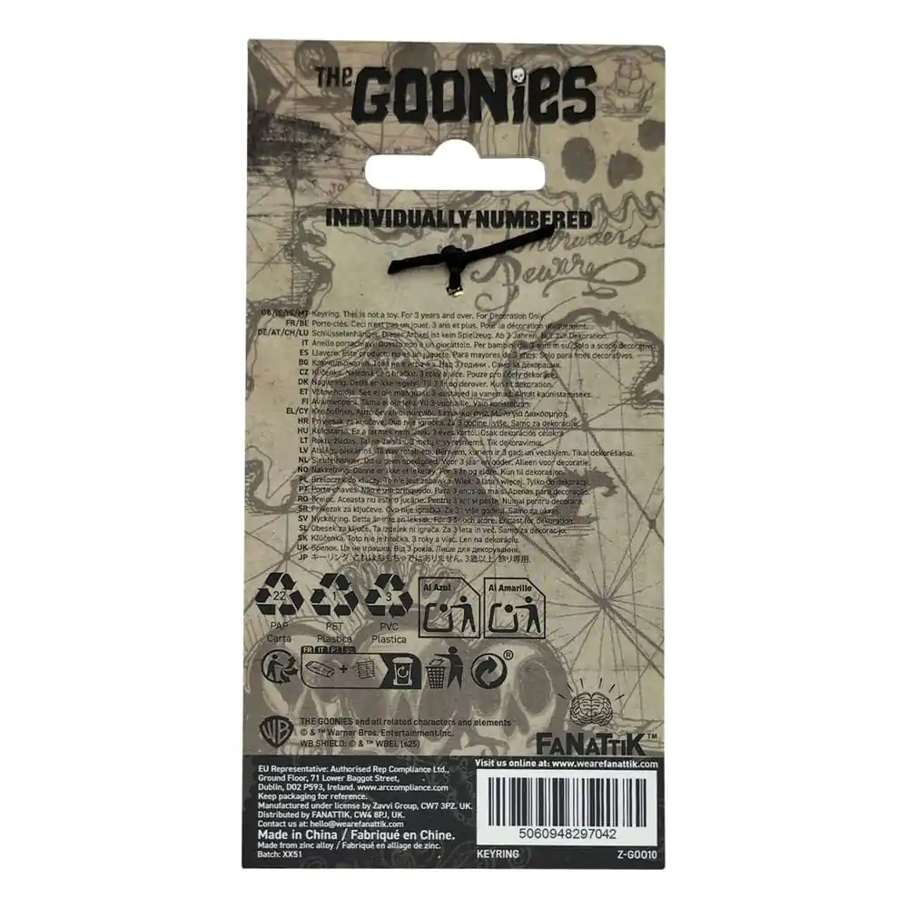 The Goonies Keychain 40th Anniversary Copper Bones Limited Edition Schlüsselanhänger Produktfoto