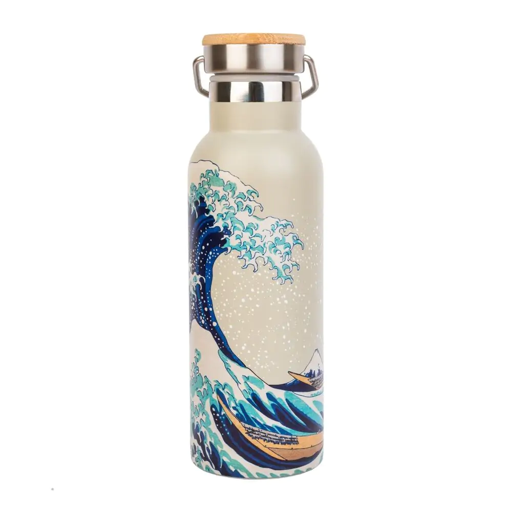 The Great Wave of Kanagawa Hokusai Edelstahl Flasche 500ml Produktfoto