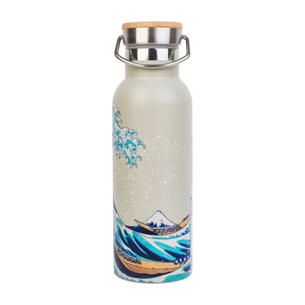 The Great Wave of Kanagawa Hokusai Edelstahl Flasche 500ml Produktfoto