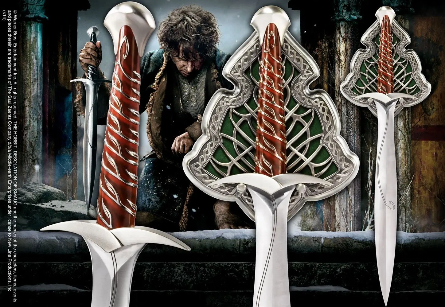 Der Hobbit Replik 1/1 Bilbo Beutlins Stich Schwert 56 cm Produktfoto