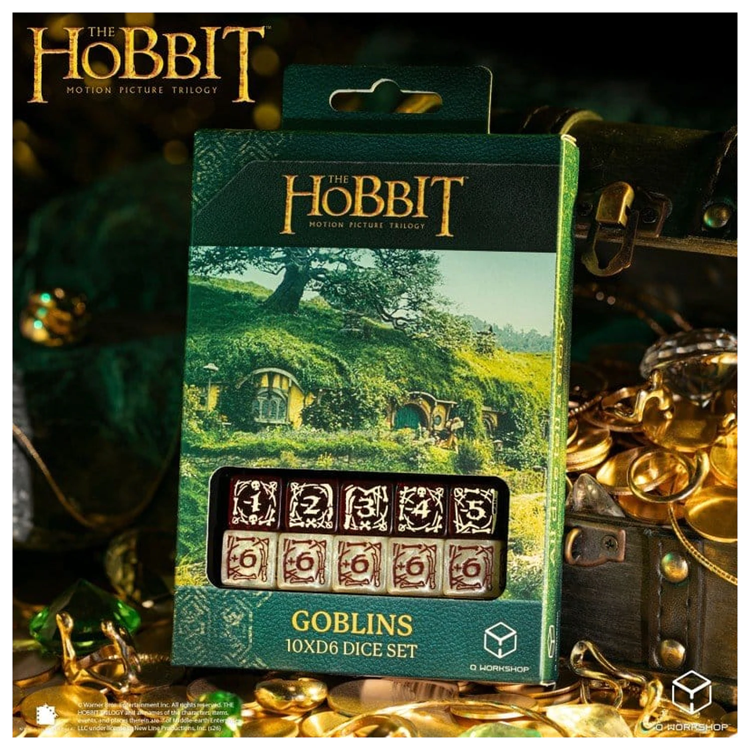 The Hobbit: 10 W6 Würfel Set Goblins Produktfoto