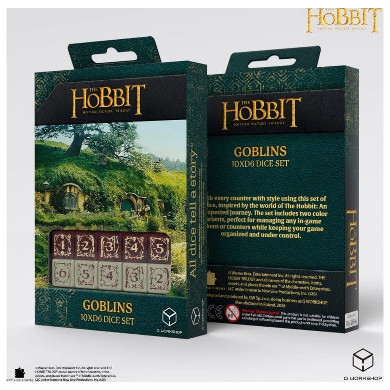 The Hobbit: 10 W6 Würfel Set Goblins Produktfoto