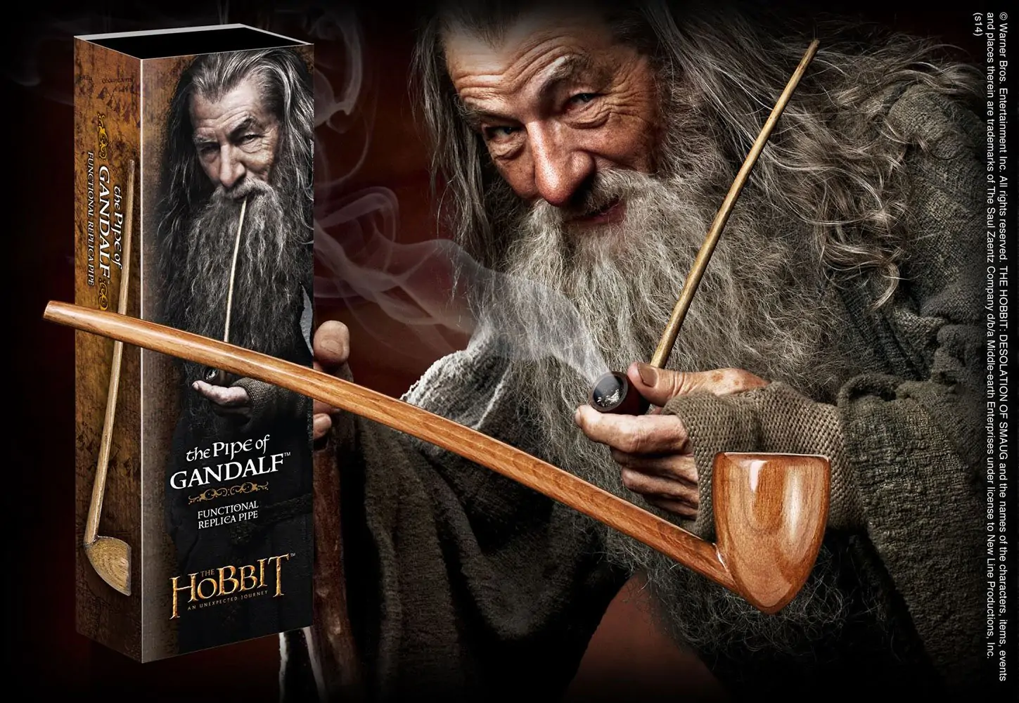 The Hobbit An Unexpected Journey Replik 1/1 The Pipe of Gandalf 23 cm Produktfoto