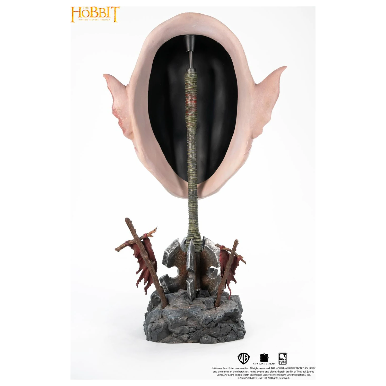 Der Hobbit Kunst-Maske Azog Replika 1/1 54 Zentimeter Produktfoto