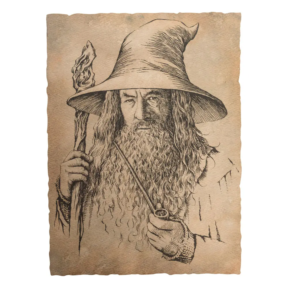 Der Hobbit Kunstdruck Portrait of Gandalf the Grey 21 x 28 cm termékfotó